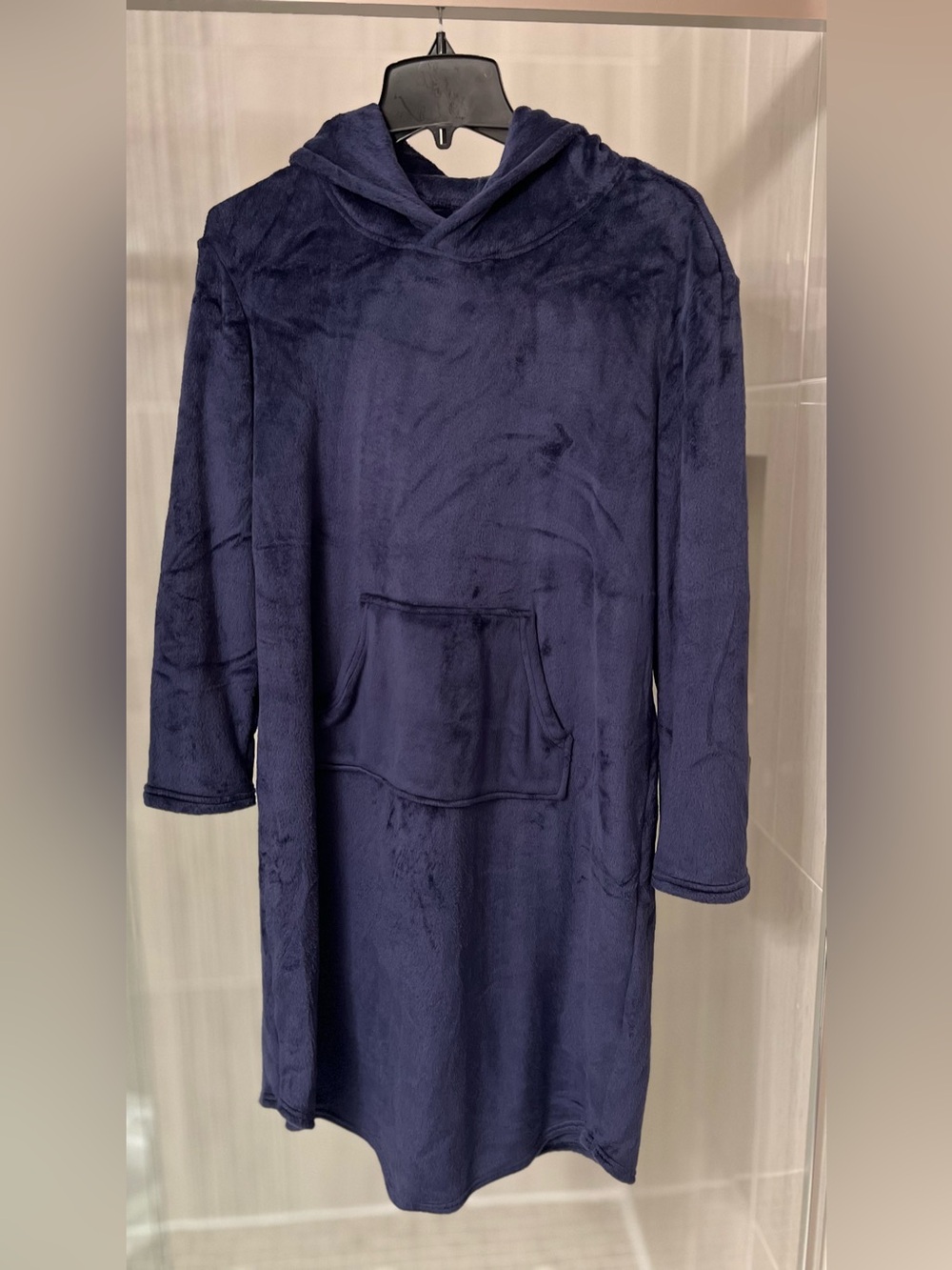 32 Degrees Heat Plush Fleece Long Hoodie Loungewear Nightgown Dress
